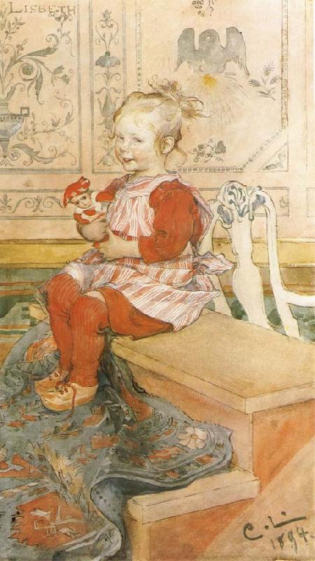 Carl Larsson Lisbeth oil painting picture